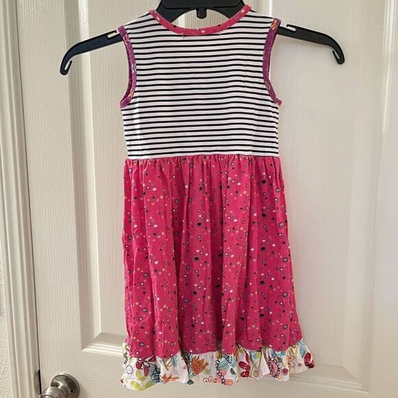 Jelly the Pug Tulip Polka Dot Bailey Knit Dress Girls Size 4 - Picture 8 of 11